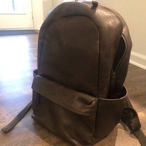 Brown leather Timberland Backpack